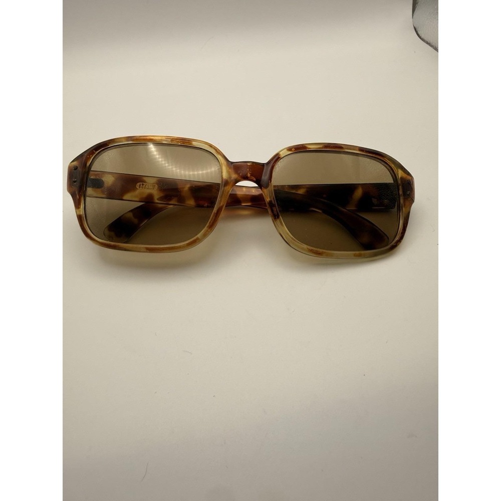 VINTAGE 50s/60s Rectangular  Acetate Sunglasses Made In Italy
